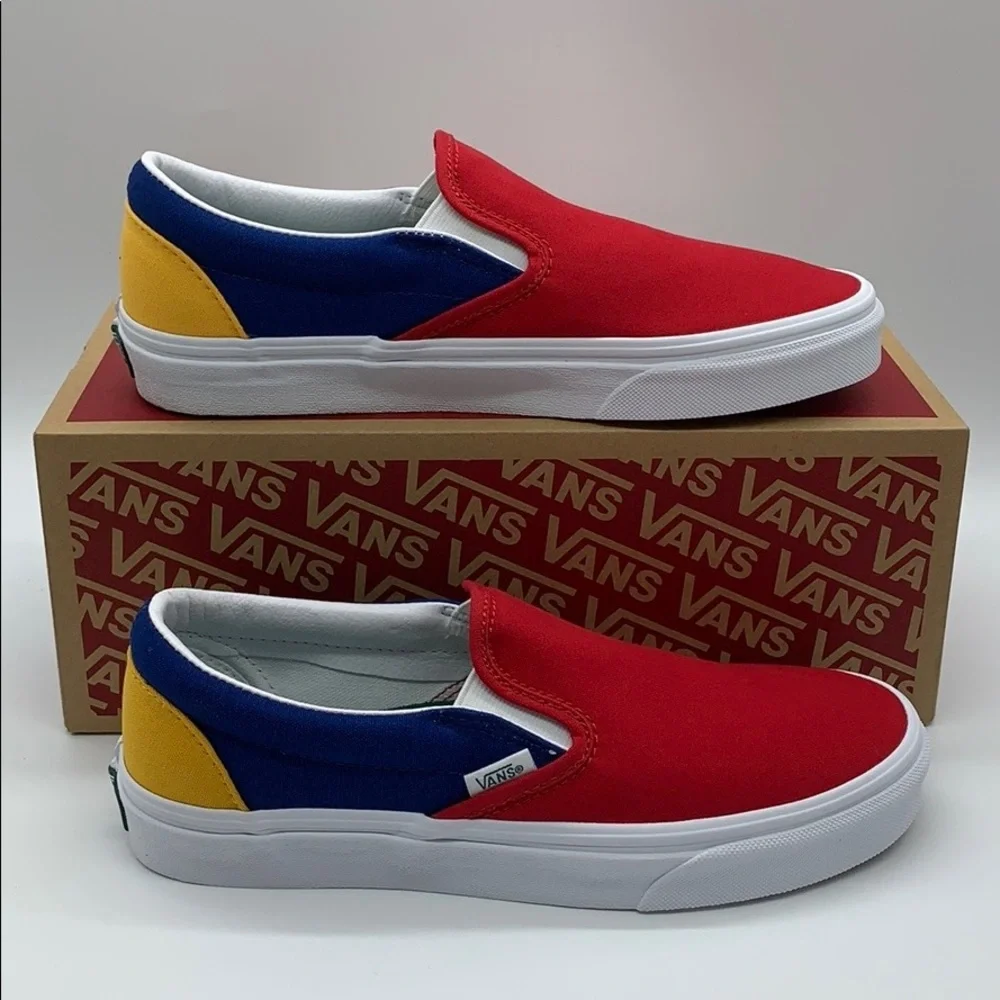 •VANS CLASSIC SLIP ON VANS YACHT CLUB red/blue MENS•